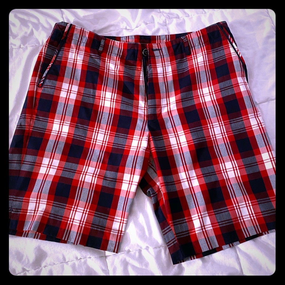 Ian Poulter Tartan Golf Shorts 38